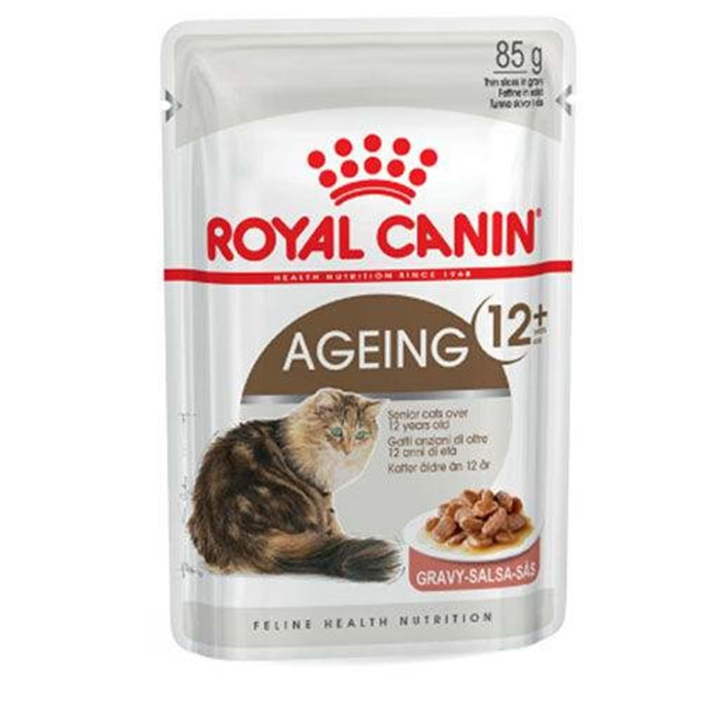 ROYAL CANİN AGEİNG +12 İN GRAVY YAŞLI KEDİ YAŞ MAMASI 85 GR