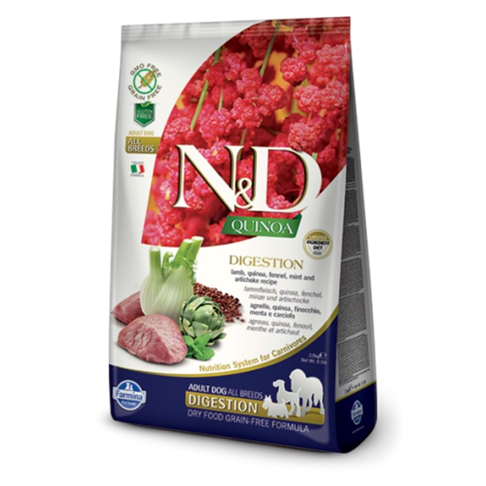 N&D C.ADULT KİNOA DİGESTİON KUZU 2,5 KG