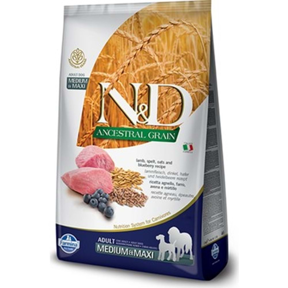 N&D C.ADULT LOW GRAİN MEDIUM/MAXI KUZULU 12 KG