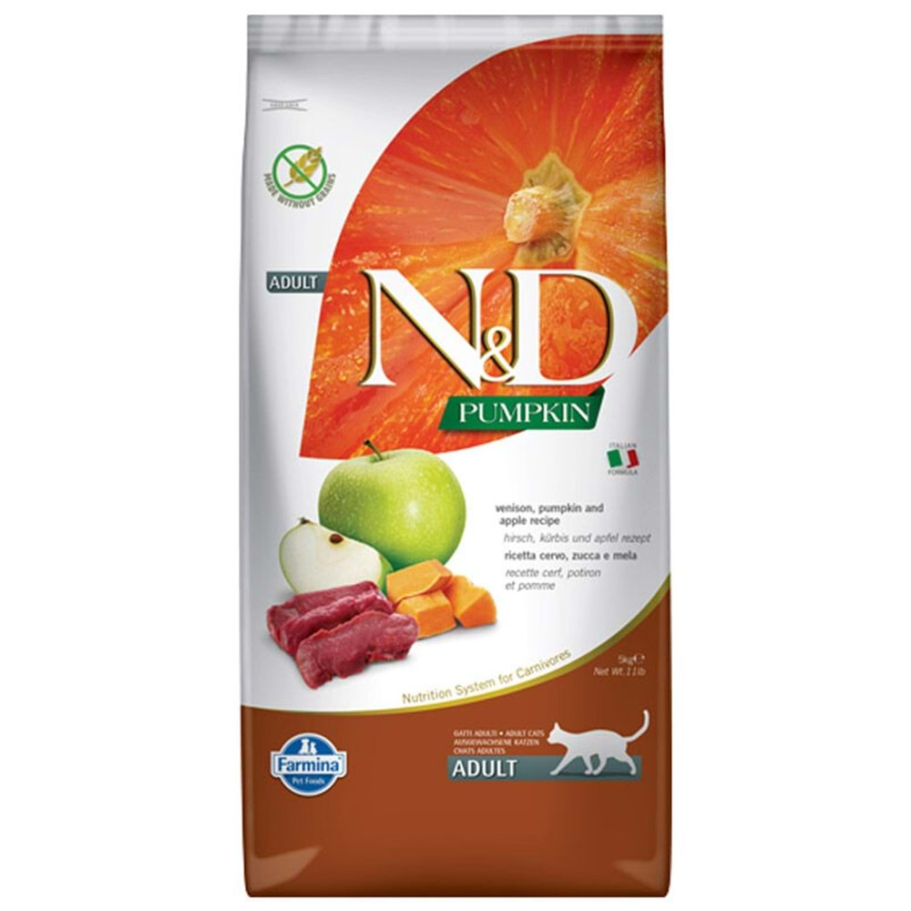 N&D PUMPKIN F.ADULT GEYİK ETLİ & ELMA 1,5 KG