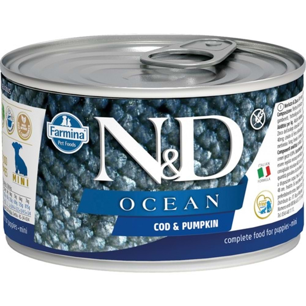 N&D C.PUPPY MINI OCEAN PUMPKIN M BALIĞI 140 GR