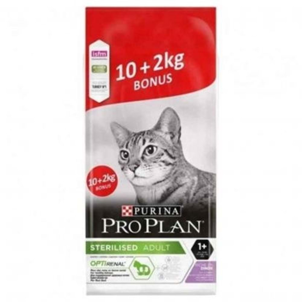 PROPLAN F.STERİLİSED HİNDİ KEDİ MAMASI 10+2 KG