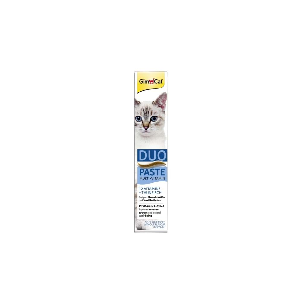 GIMCAT KEDİ MACUNU DUO-PASTE TUNA+12VİT. 50GR