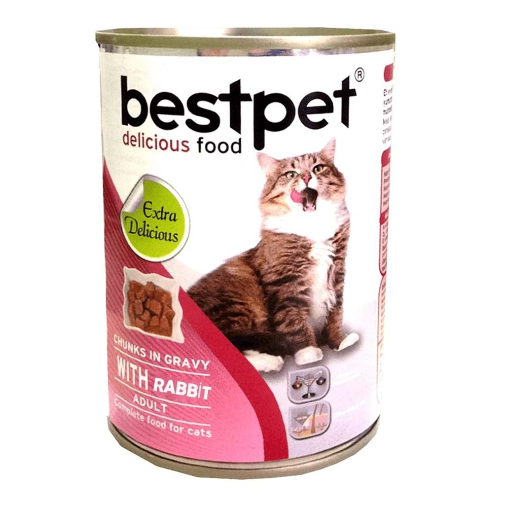 BESTPET CAT WITH RABBIT IN JELLY 415G