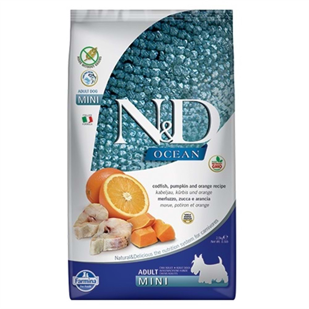 N&D C.ADULT MINI OCEAN PUMPKIN & M.BALIK 2.5 KG