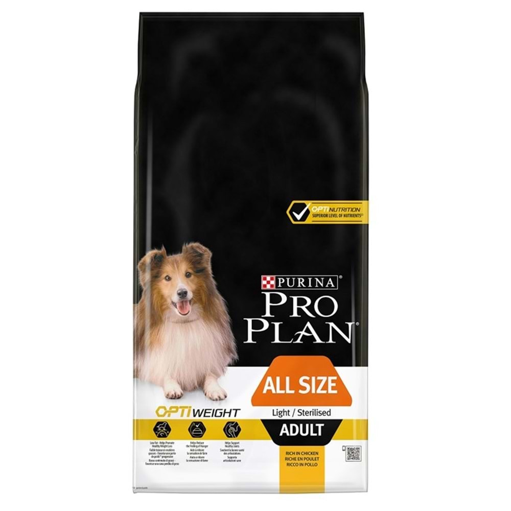 PROPLAN C.ADULT ALL SIZE LIGHT STERILISED CHICKEN 14 KG