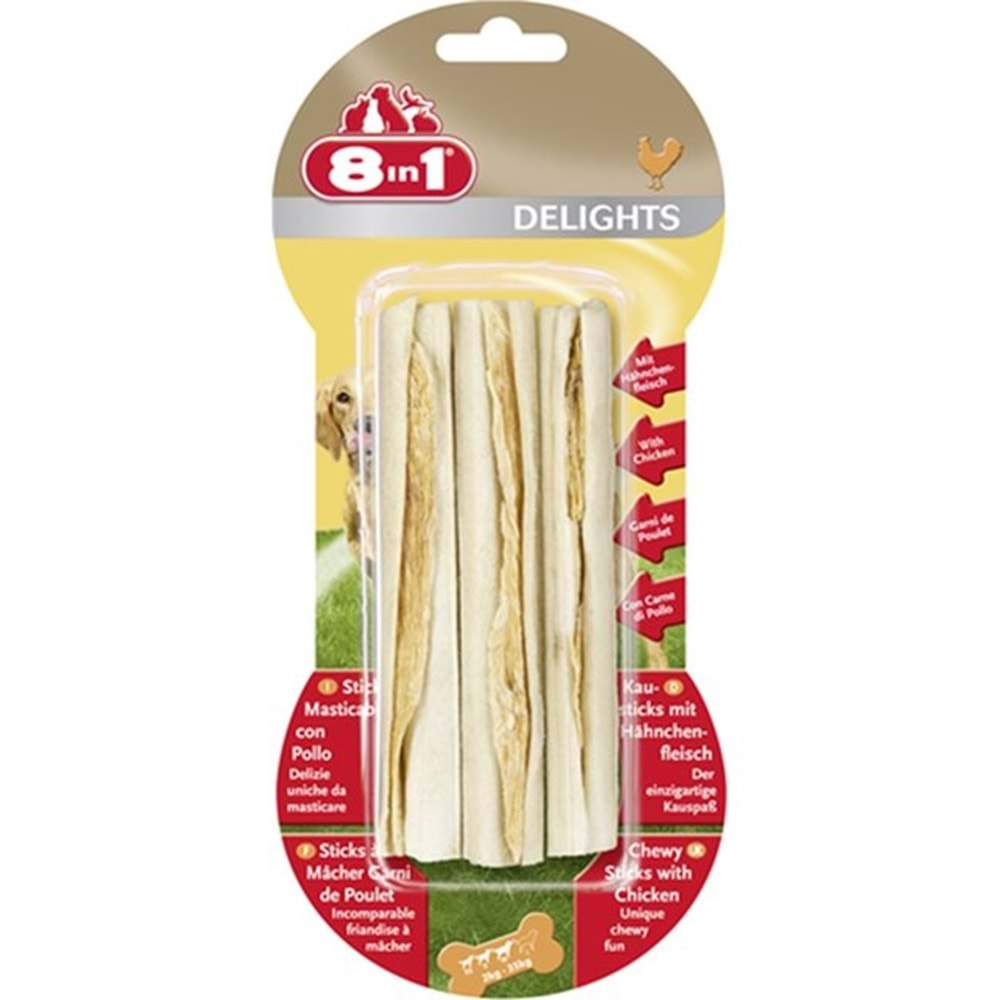 8 in 1 DELIGHT STICKS AĞIZ BAKIM KEMİĞİ 3 LÜ 75 Gr