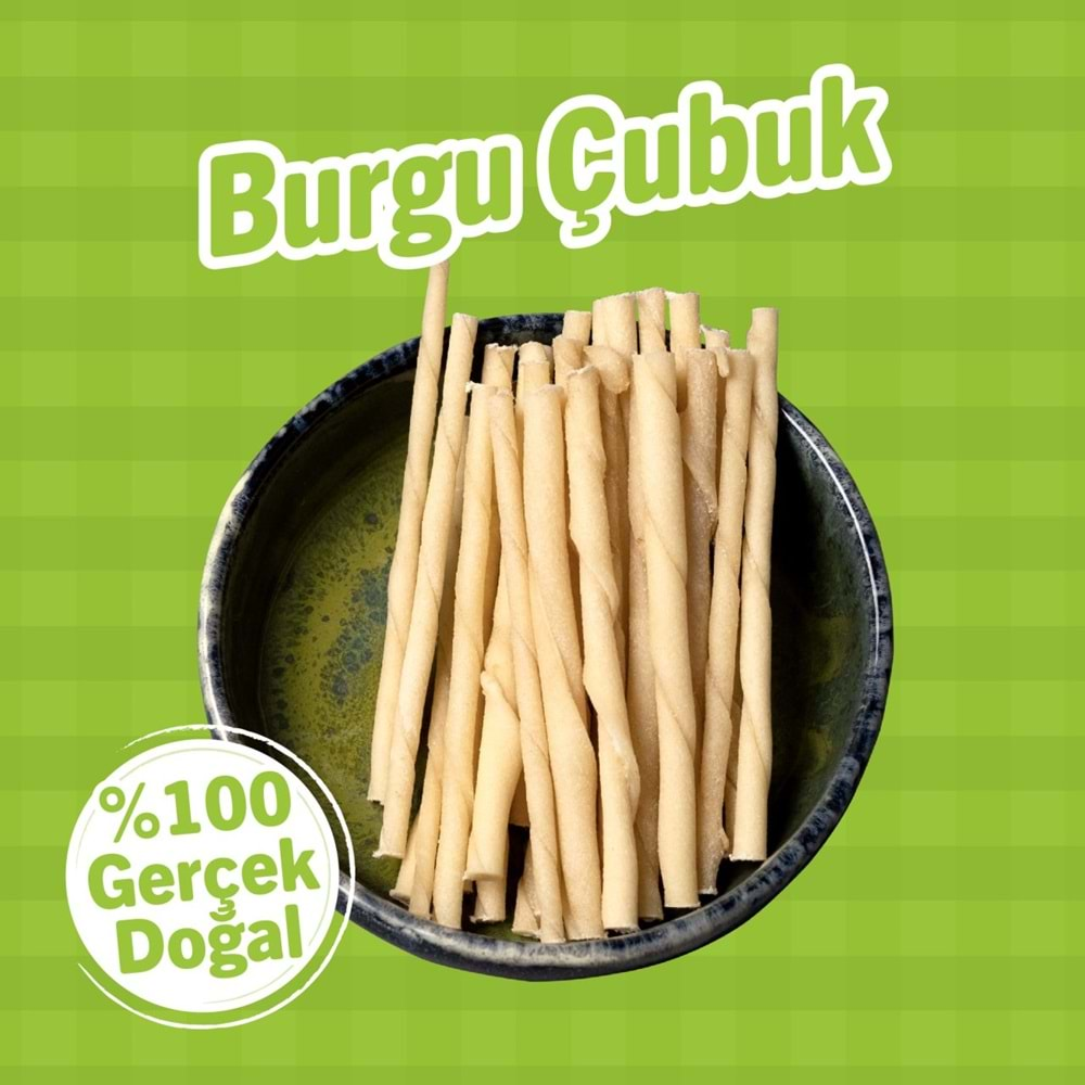 RAWRAW KURUTULMUŞ BEYAZ BURGU ÇUBUK 100 GR