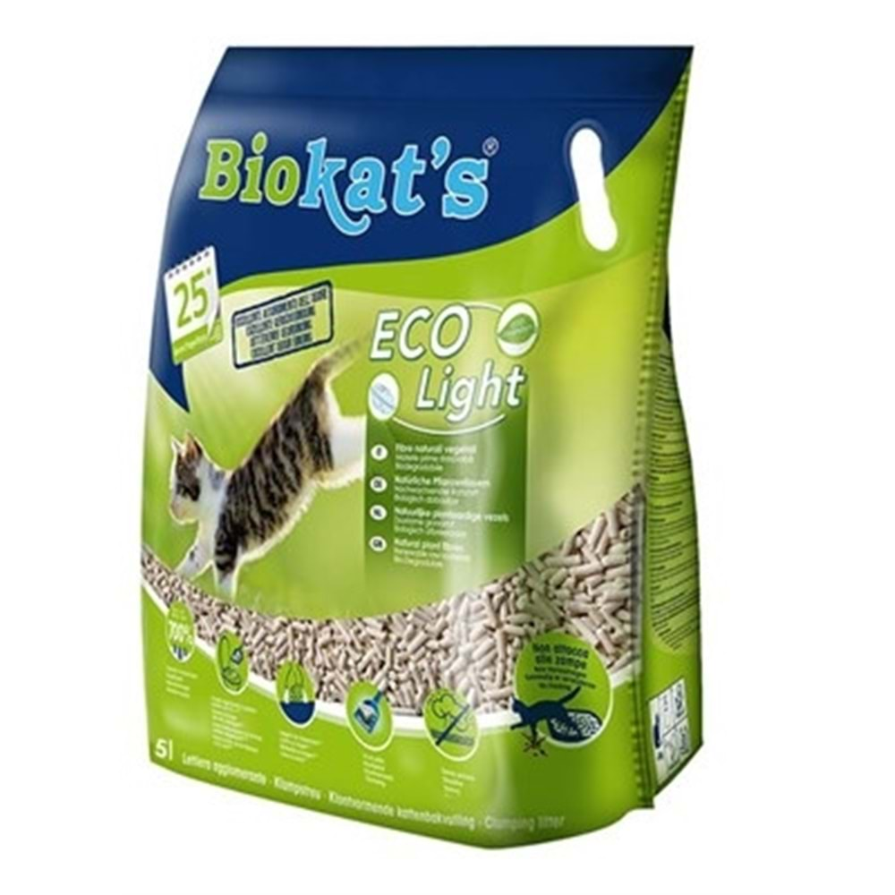 BIO KATS ECO LIGHT PELET KEDİ KUMU 2,90KG (5LT)