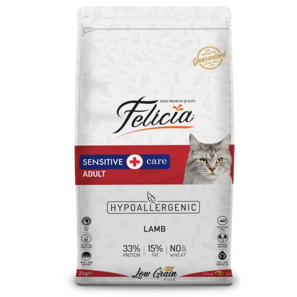 FELİCİA AZ TAHILLI F.ADULT KUZU ETLİ 12 KG