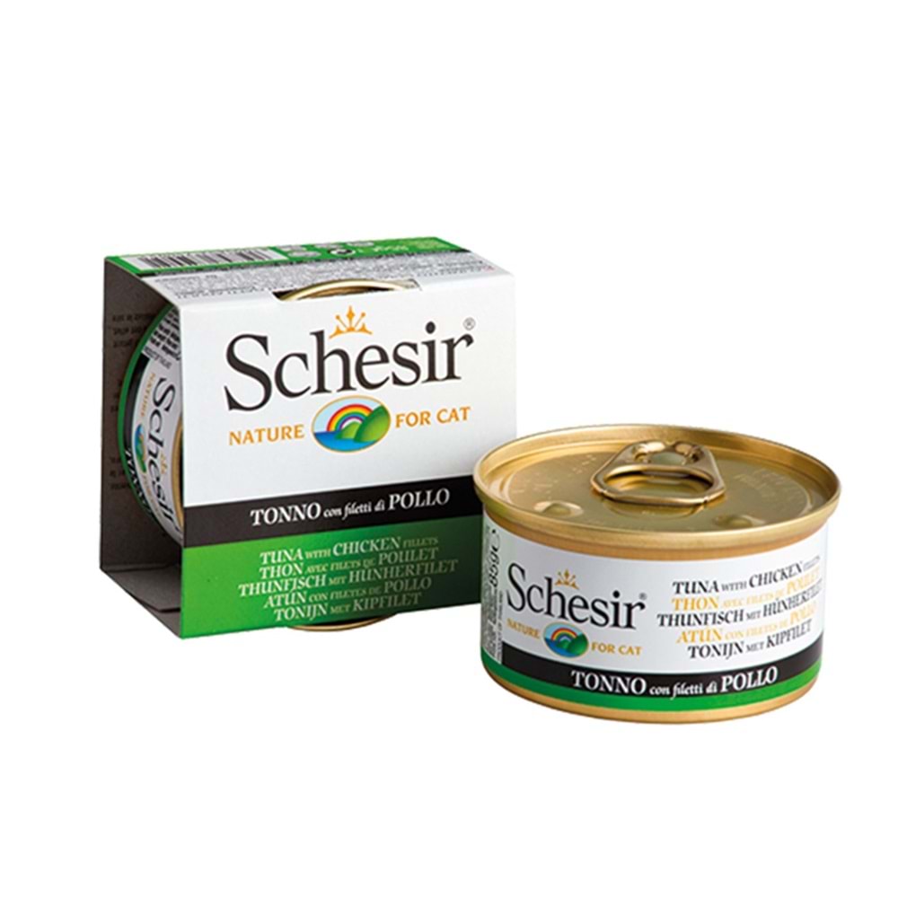 SCHESİR 85GR KEDİ KONSERVE - TON BALIKLI & TAVUKLU