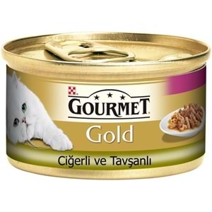 GOURMET GOLD ÇİFTE LEZZET CİĞERLİ VE TAVŞANLI 85 GR