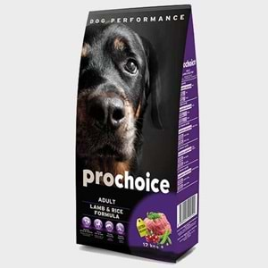 PROCHOİCE DOG LAMB PLUS YETİŞKİN KÖPEK MAMASI 12 KG