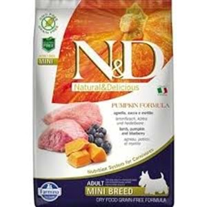 N&D C.ADULT PUMPKIN MİNİ KUZU VE YABAN MERSİNİ 7 KG