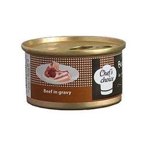 CHEFS CHOİCE F. BEEF IN GRAVY KEDİ KONSERVE 80 GR