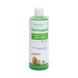 PURELE DERMATOLOJİK ETKİLİ 3 in1 PET ŞAMPUANI 450 ML