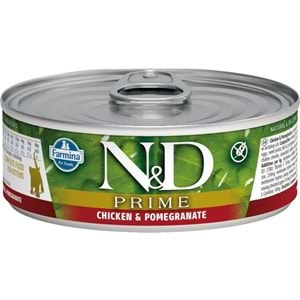 N&D F.ADULT PRİME TAVUK VE NARLI 80 GR