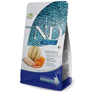 N&D OCEAN F.KİTTEN PUMPKİN MORİNA B.&KARİDES&KAVUN 1,5 KG