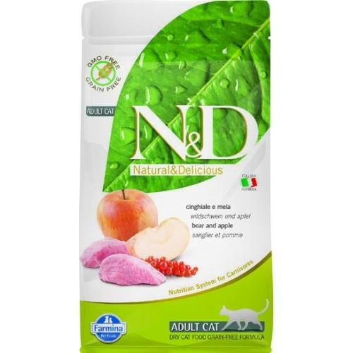 N&D PRİME F.ADULT YABAN DOMUZ&ELMALI 1,5 KG