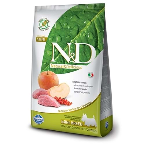 N&D C.ADULT MİNİ YABAN DOMUZU&ELMA 2,5 KG