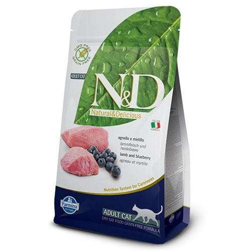 N&D PRİME F.ADULT KUZU & YABAN MERSİNİ 1,5 KG