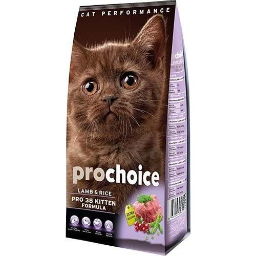 PROCHOİCE CAT KİTTEN PRO 38 LAMB&RICE PLUS YAVRU KEDİ MAMASI 2 KG