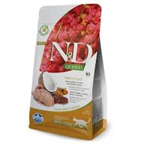 N&D KİNOA F.ADULT SKIN&COAT BILDIRCIN 1,5 KG