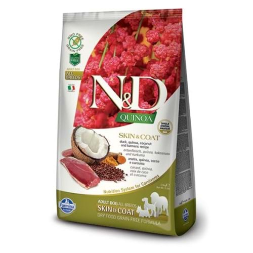 N&D C.ADULT KİNOA SKIN&COAT BILDIRCIN 2,5 KG