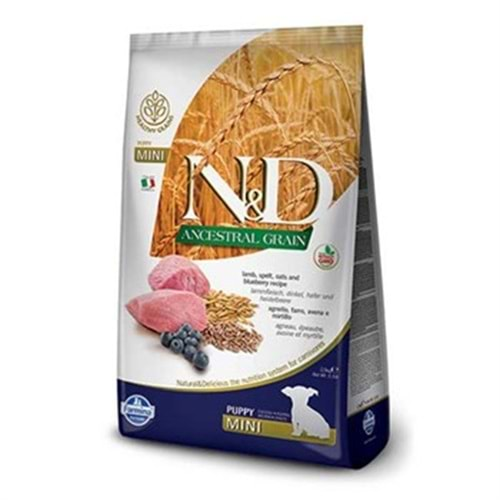 N&D ANCESTRAL GRAİN C.PUPPY MİNİ KUZU&YABAN MERSİNİ 2,5 KG