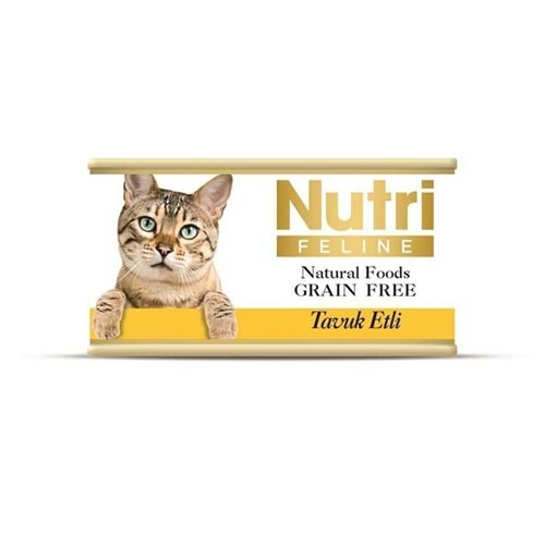 NUTRİ FELINE TAVUK ETLİ 85 GR N-0019