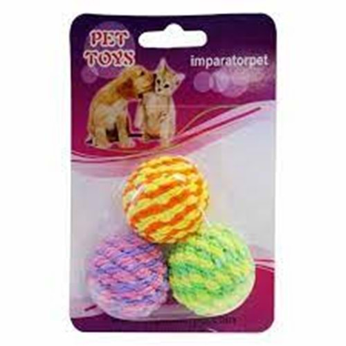 İMPARATORPET KEDİ OYUNCAK 3LÜ TOP