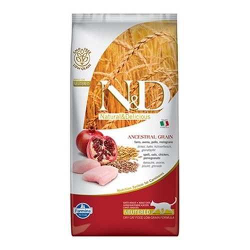 N&D ANCESTRAL GRAIN F.ADULT NEUTERED TAVUK&NAR 5 KG