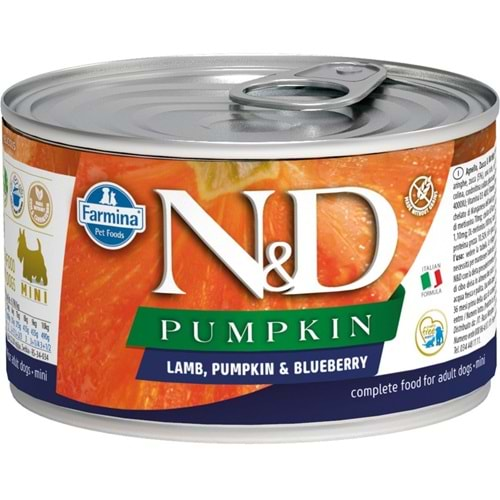 N&D C.ADULT MINI PUMPKIN KUZU VE YABAN MERSİNİ 140 GR