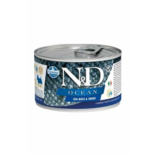 N&D C.ADULT MINI OCEAN LEVREK MÜREKKEP BALIĞI 140 GR