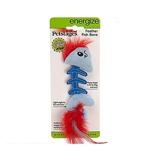 PETSTAGES FEATHER FISH BONE OYUNCAK