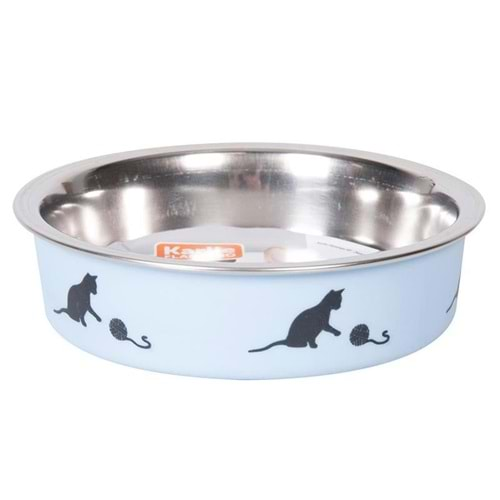 FLAMİNGO BELLA KEDİ MAMA KABI MAVİ 11 CM 160 ML