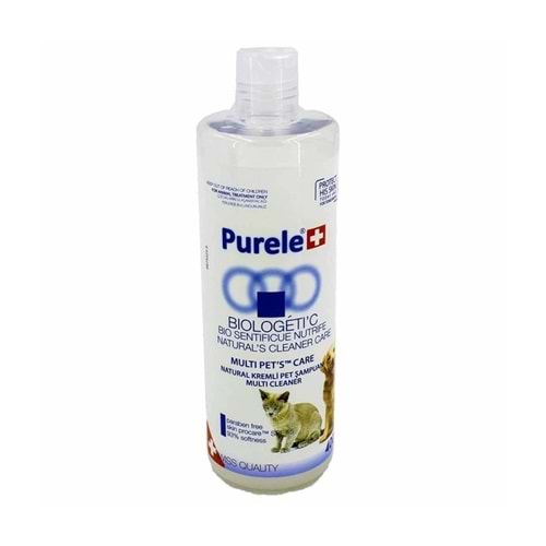 PURELE BIOLOGETIC KREMLİ KOLAY TARAMA KEDİ&KÖPEK TÜY BAKIM ŞAMPUANI 400 ML