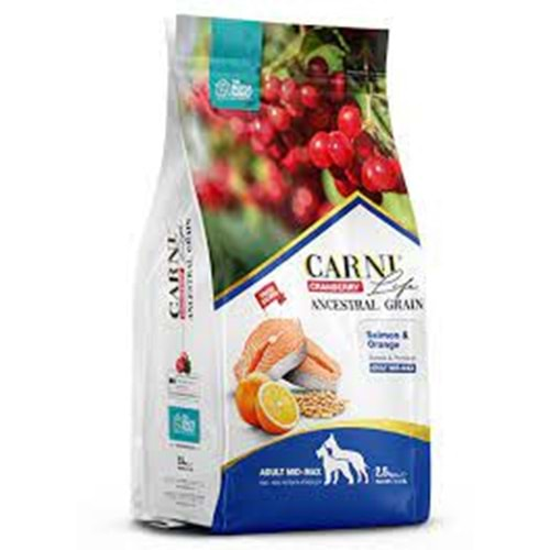 CARNİ LİFE C. MEDİUM-MAXİ ADULT ANCESTRAL GRAIN CRAN BERRY SALMON&ORANGE KÖPEK MAMASI 2,5 KG