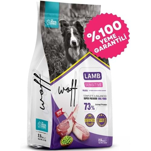 WOFF C.ADULT SENSITIVE LAMB KÖPEK MAMASI 2,5 KG