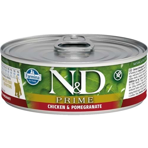 N&D F.ADULT PRİME TAVUK VE NARLI 80 GR