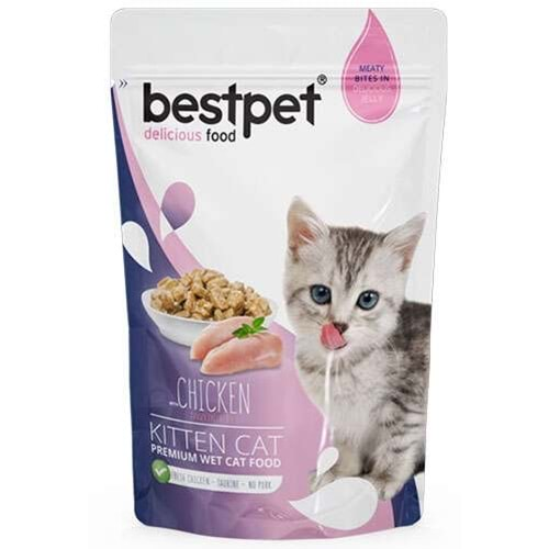 BESTPET CAT KİTTEN CHICKEN IN JELLY 85 GR