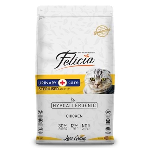 FELİCİA AZ TAHILLI F.STERİLİSED TAVUKLU 2KG