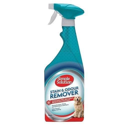 SİMPLE SOLUTİON KÖPEKLER İÇİN LEKE VE KOKU GİDERİCİ SPREY 750 ML