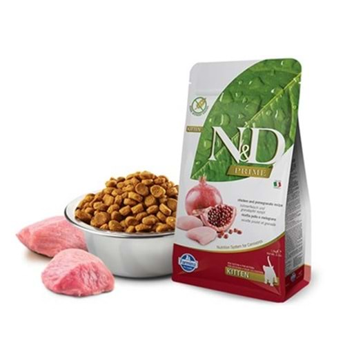 N&D PRİME F.KİTTEN TAVUK&NAR 5 KG