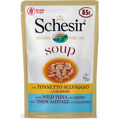 SCHESİR CAT SOUP 85GR. TON BALIKLI & KALAMARLI