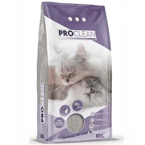 PROCLEAN LAVENDER KALIN TANELİ KEDİ KUMU 10 LT