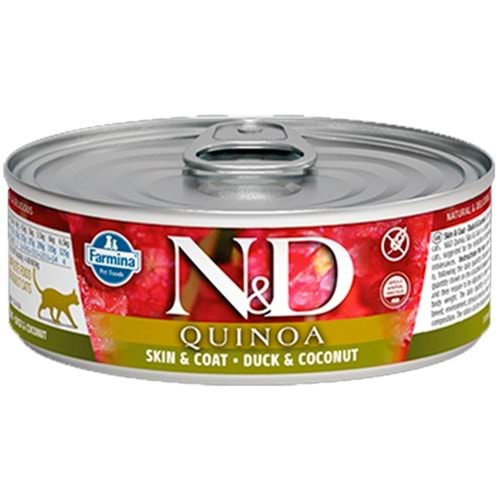 N&D F.ADULT QUINOA ÖRDEK&HİNDİSTAN CEVİZİ 80 GR